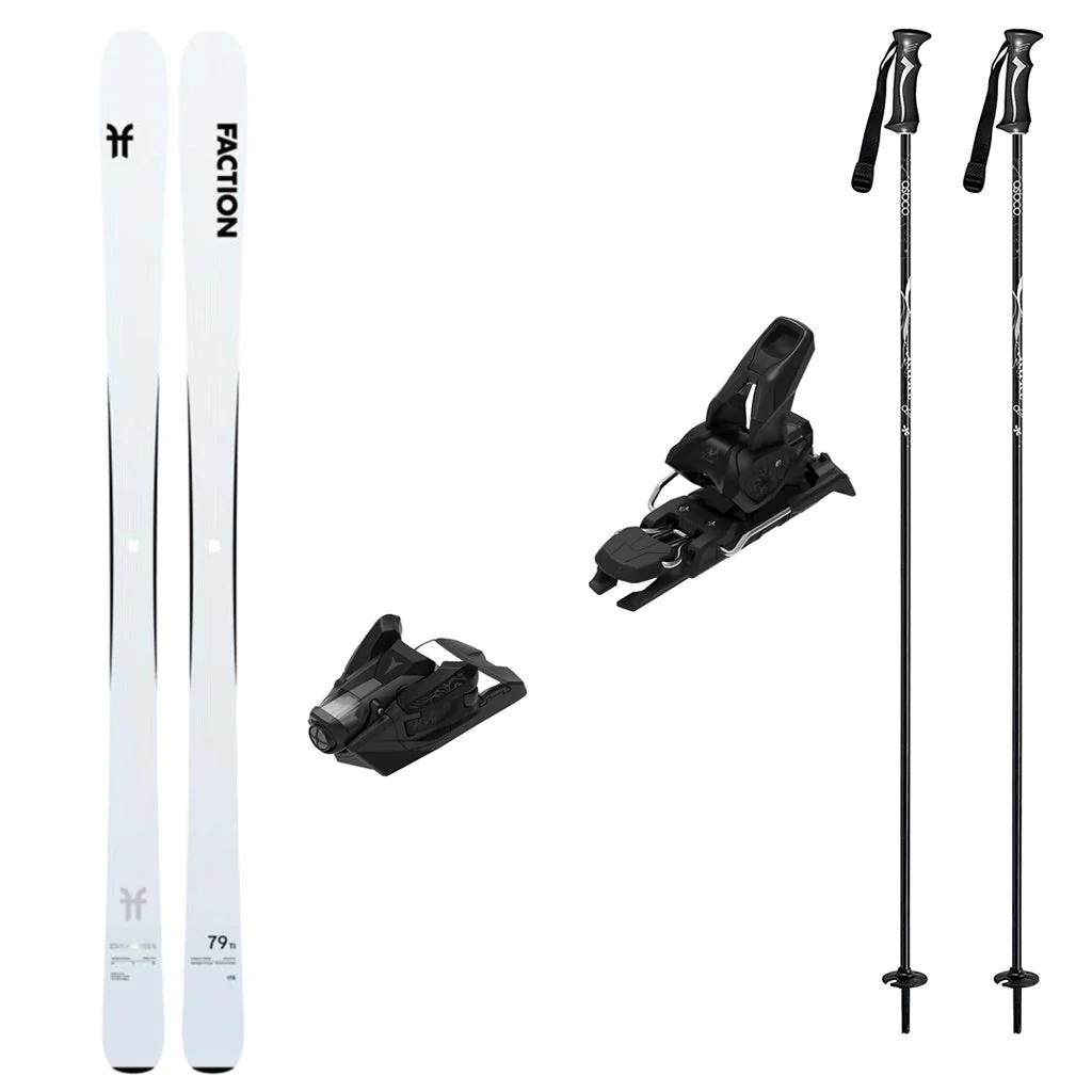 Faction Dancer 79 TI Adult Skis 2027 with Strive 12 Bindings Ski Package