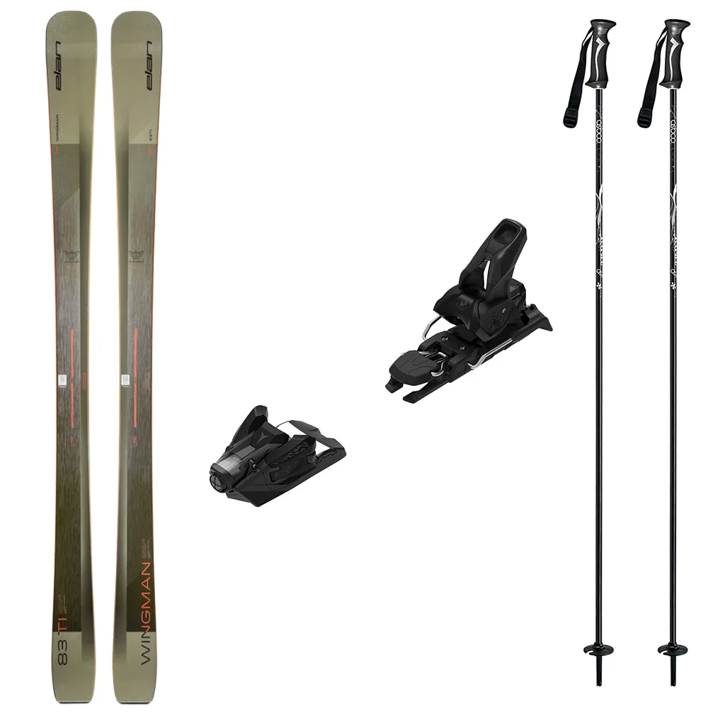 Elan Wingman 83 Ti Skis 2027 with Strive 12 Bindings Ski Package