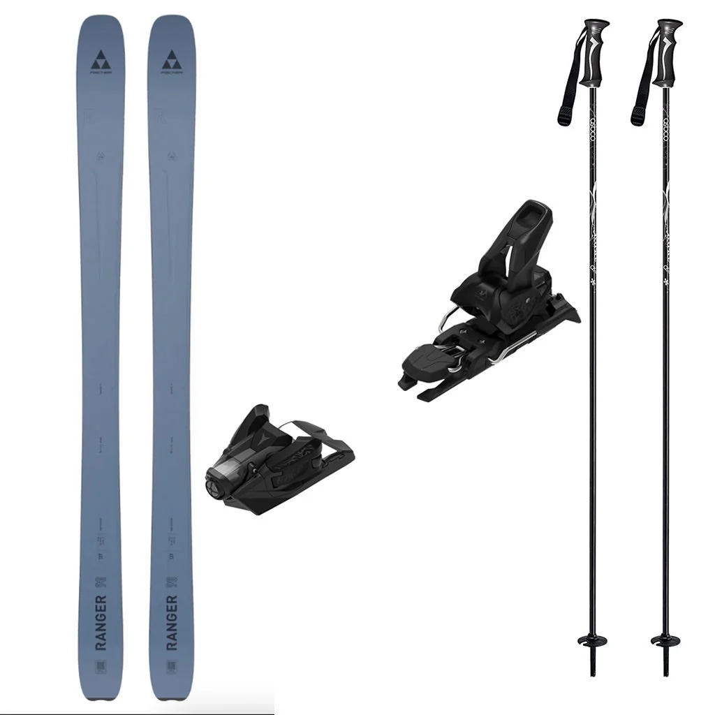 Fischer Ranger 90 Womens Skis 2027 with Strive 12 Bindings Ski Package