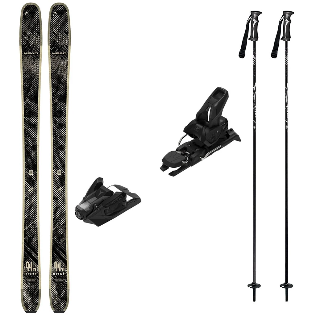 Head KORE 94 Ti Mens Skis 2027 with Strive 12 Bindings Ski Package