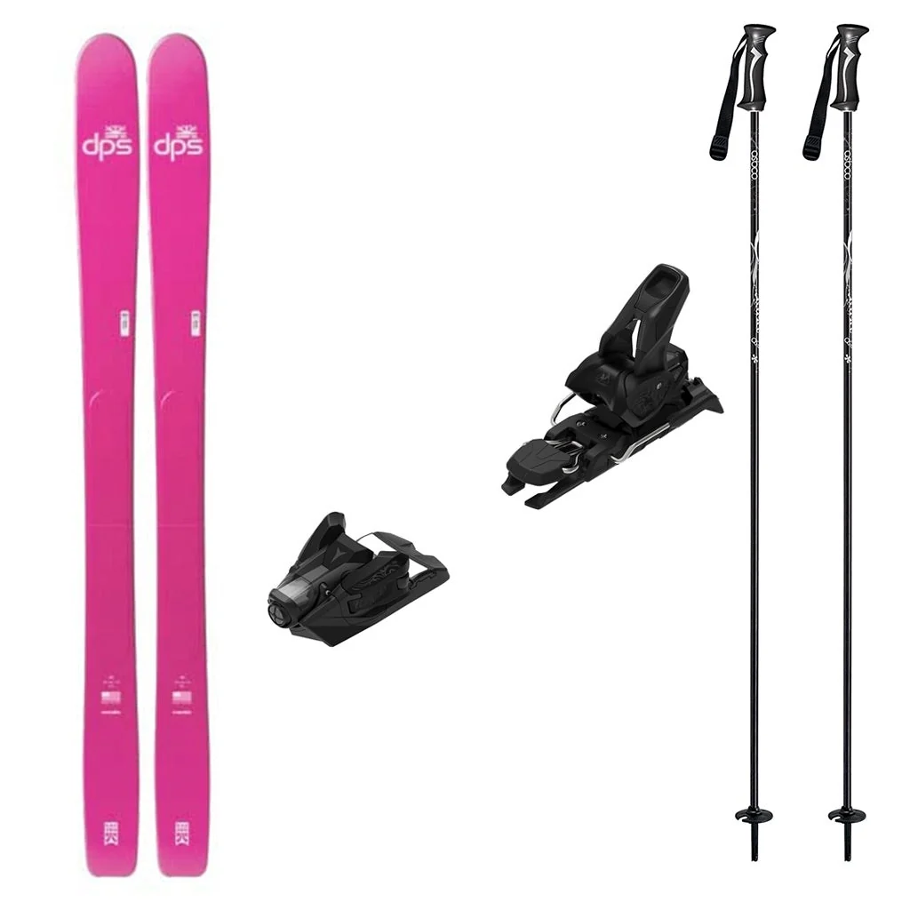 DPS Kaizen 100 Womens Skis 2027 with Strive 12 Bindings Ski Package