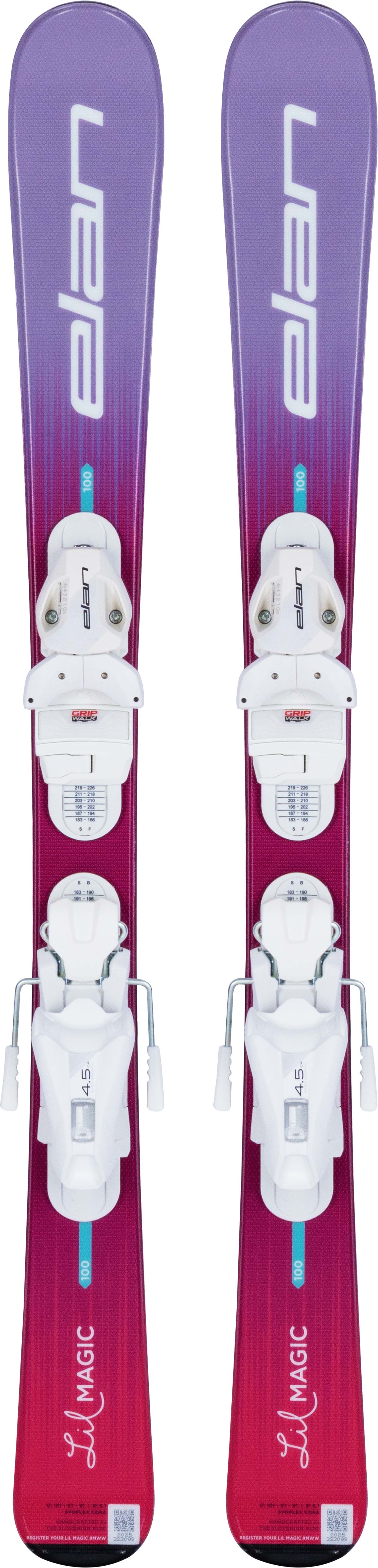 Elan Lil Magic (with EL 4.5 GW Shift System Bindings) Girls Skis 2027