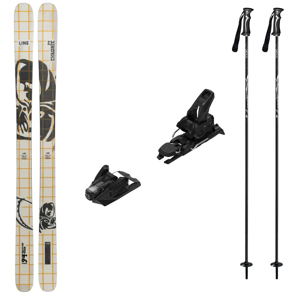 Line Chronic 94 Skis 2027 with Strive 12 Bindings Ski Package