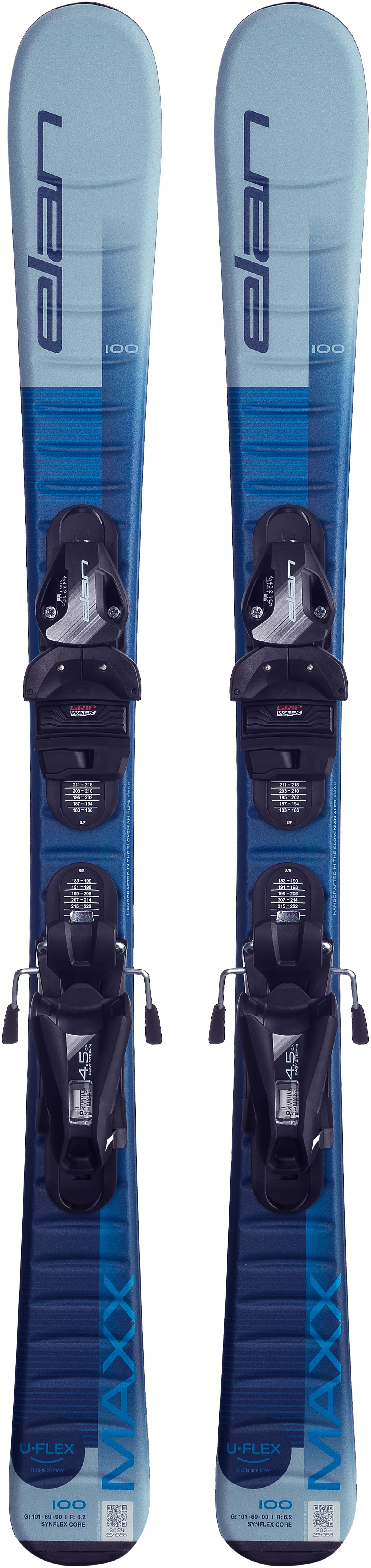 Elan Maxx Blue JR (with EL 7.5 GW Shift System Bindings) Boys Skis 2027