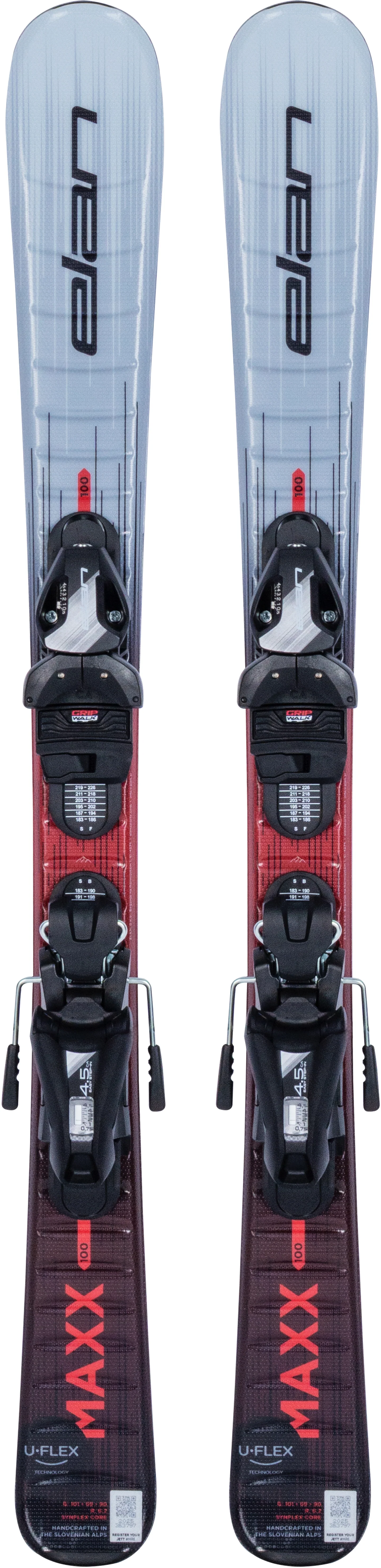 Elan Maxx Red JR (with EL 4.5 GW Shift System Bindings) Boys Skis 2027