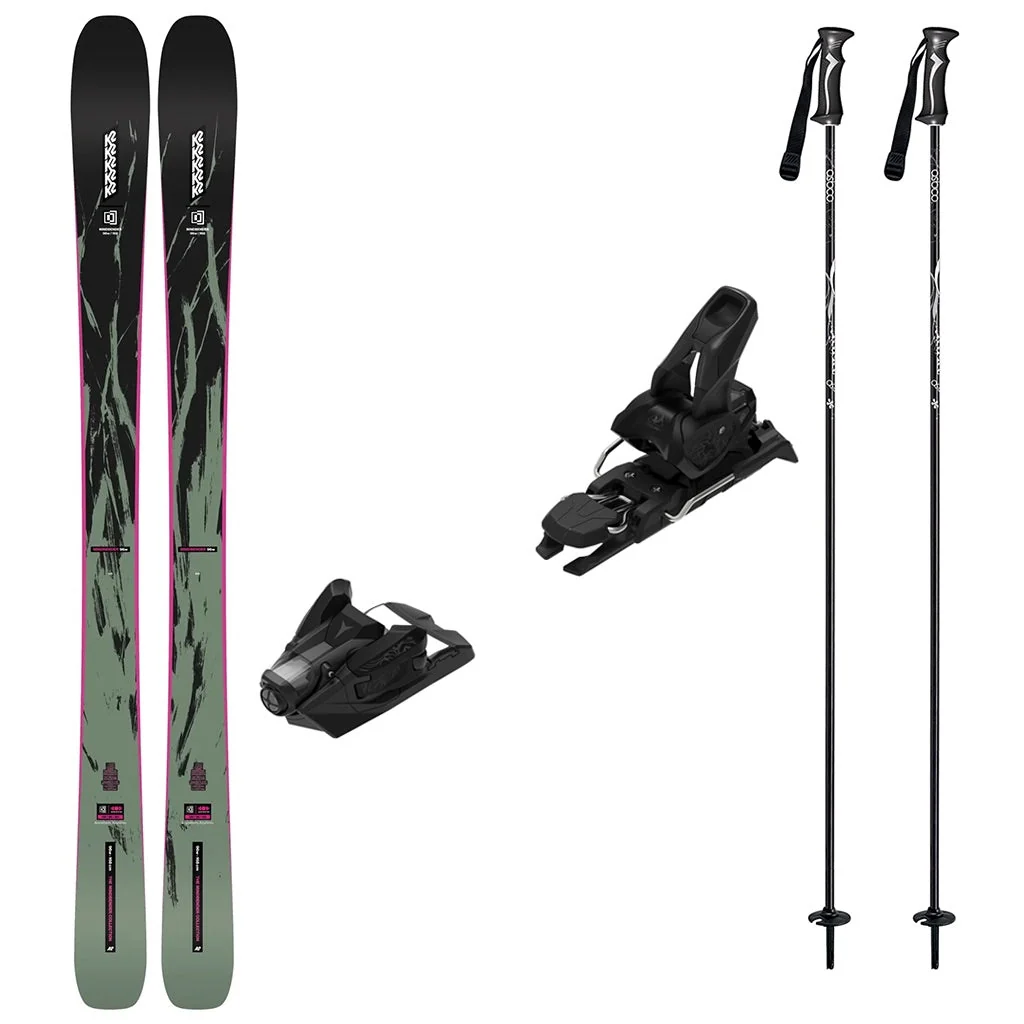 K2 Mindbender 96 W Womens Skis 2027 with Strive 12 Bindings Ski Package