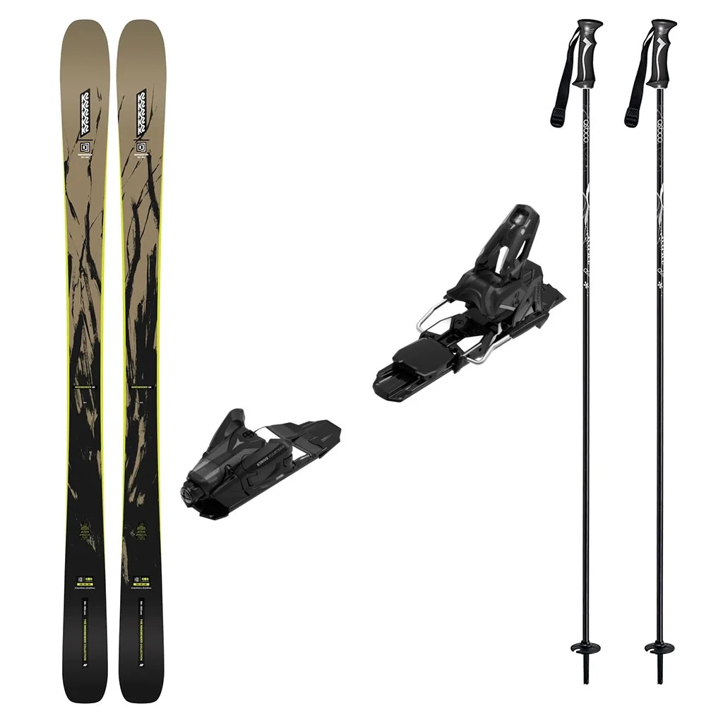 K2 Mindbender 96 Mens Skis 2027 with Strive 14 Bindings Ski Package