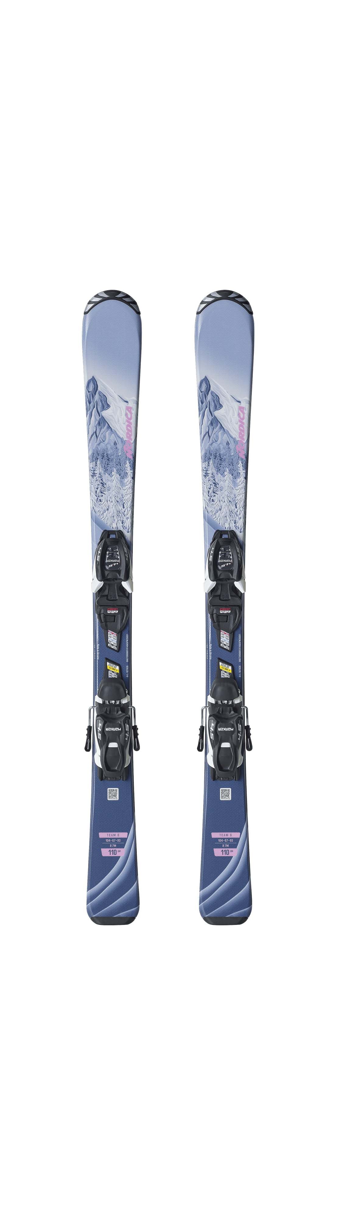 Nordica Team G 70-90cm (JR 4.5 System Binding) Youth Skis 2027