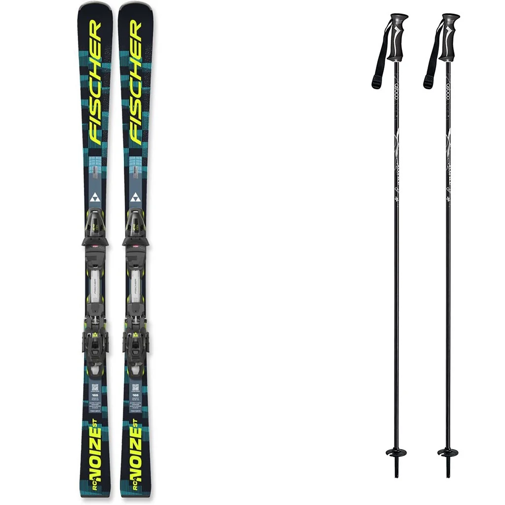 Fischer RC4 Noize ST Adult Skis 2027 with RC4 Z12 GW Powerrail System Bindings Ski Package