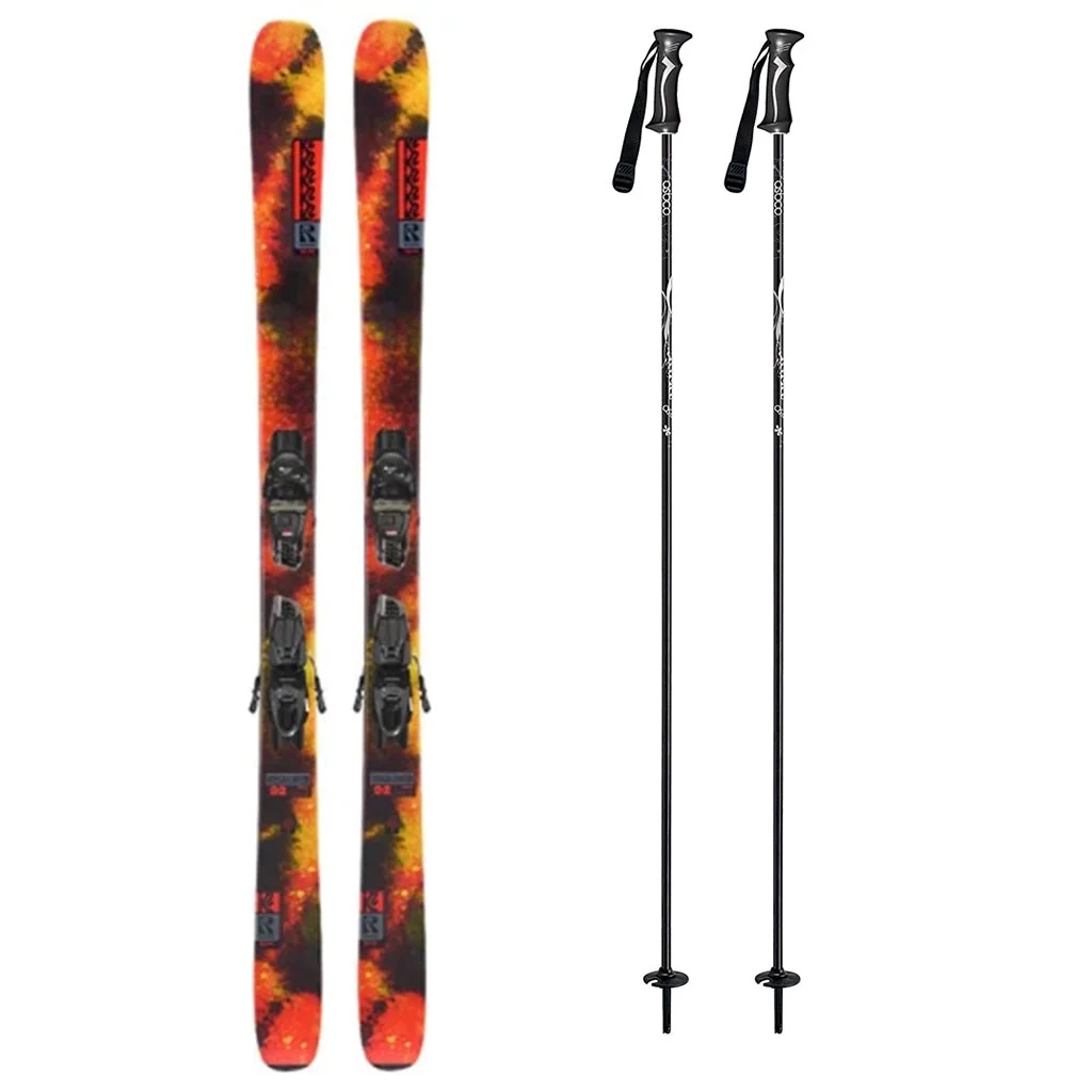 K2 Reckoner 92 Mens Skis 2027 with Quikclik System Bindings Ski Package