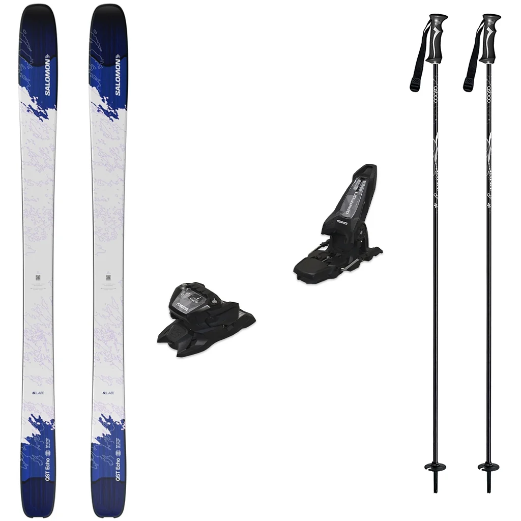Salomon S/Lab QST Echo Skis 2027 with Marker Griffon 13 Bindings Ski Package