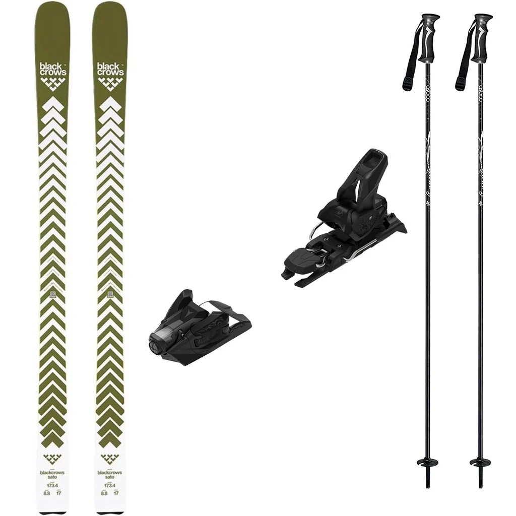 Blackcrows Sato Adult Skis 2027 with Strive 12 Bindings Ski Package