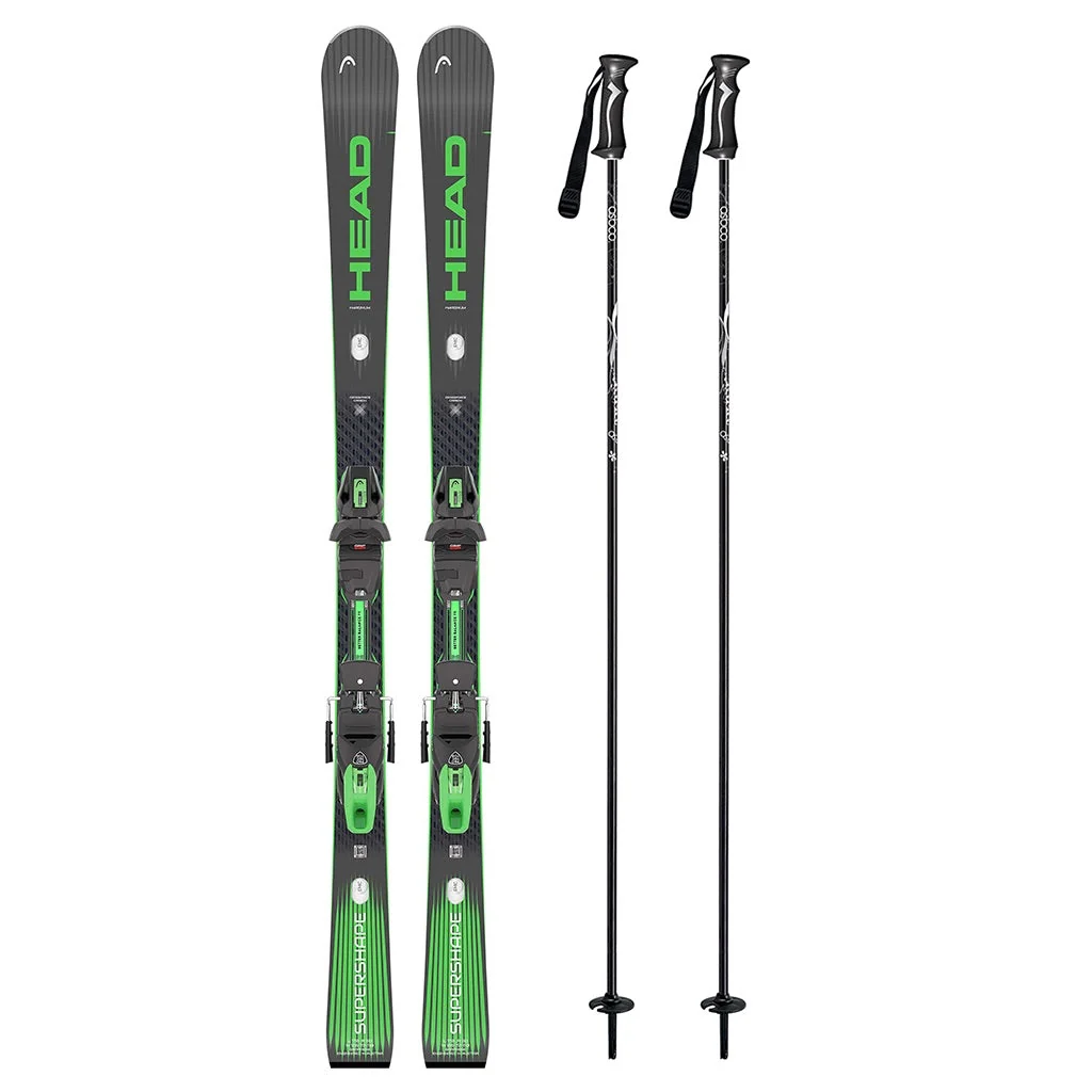 Head Supershape e-Magnum Mens Skis 2027 with Protector EVO PR 13 GW System Bindings Ski Package