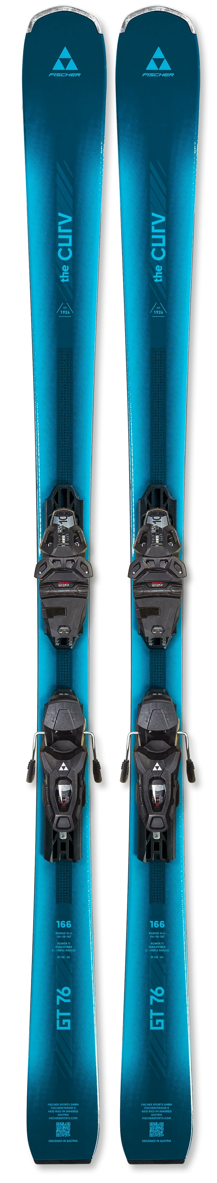 Fischer The Curv GT 76 (with RSW 10 GW Powerrail System Bindings) Womens Skis 2027