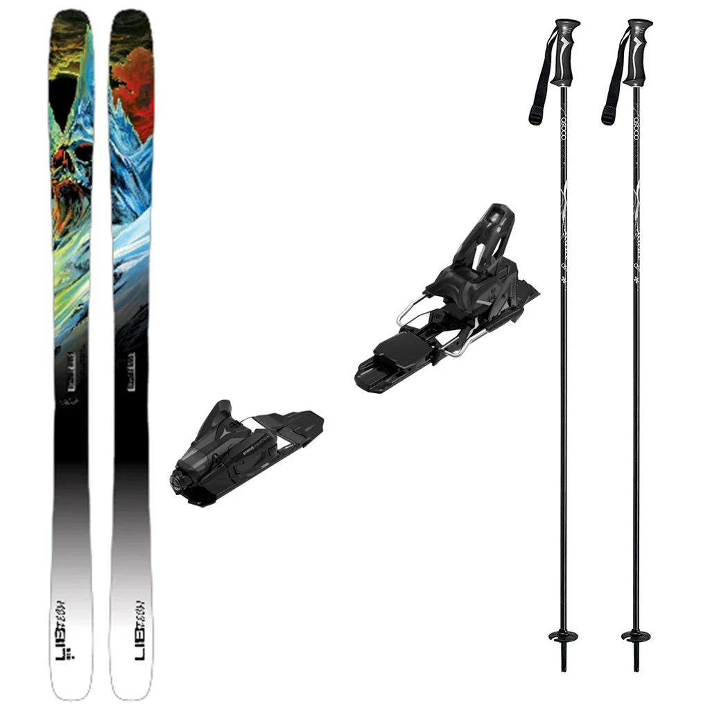 Lib Tech Ufo 95 Mens Skis 2027 with Strive 14 Bindings Ski Package