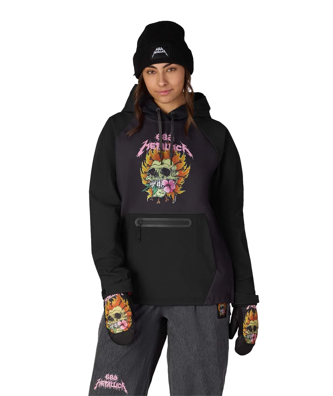 686 x Metallica Waterproof Womens Hoody (M6WNCS315) 2027