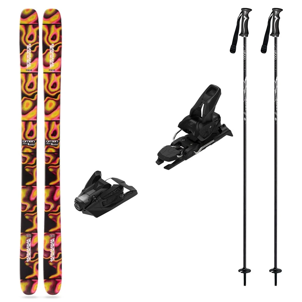 K2 Omen 85 W Womens Skis 2027 with Strive 12 Bindings Ski Package