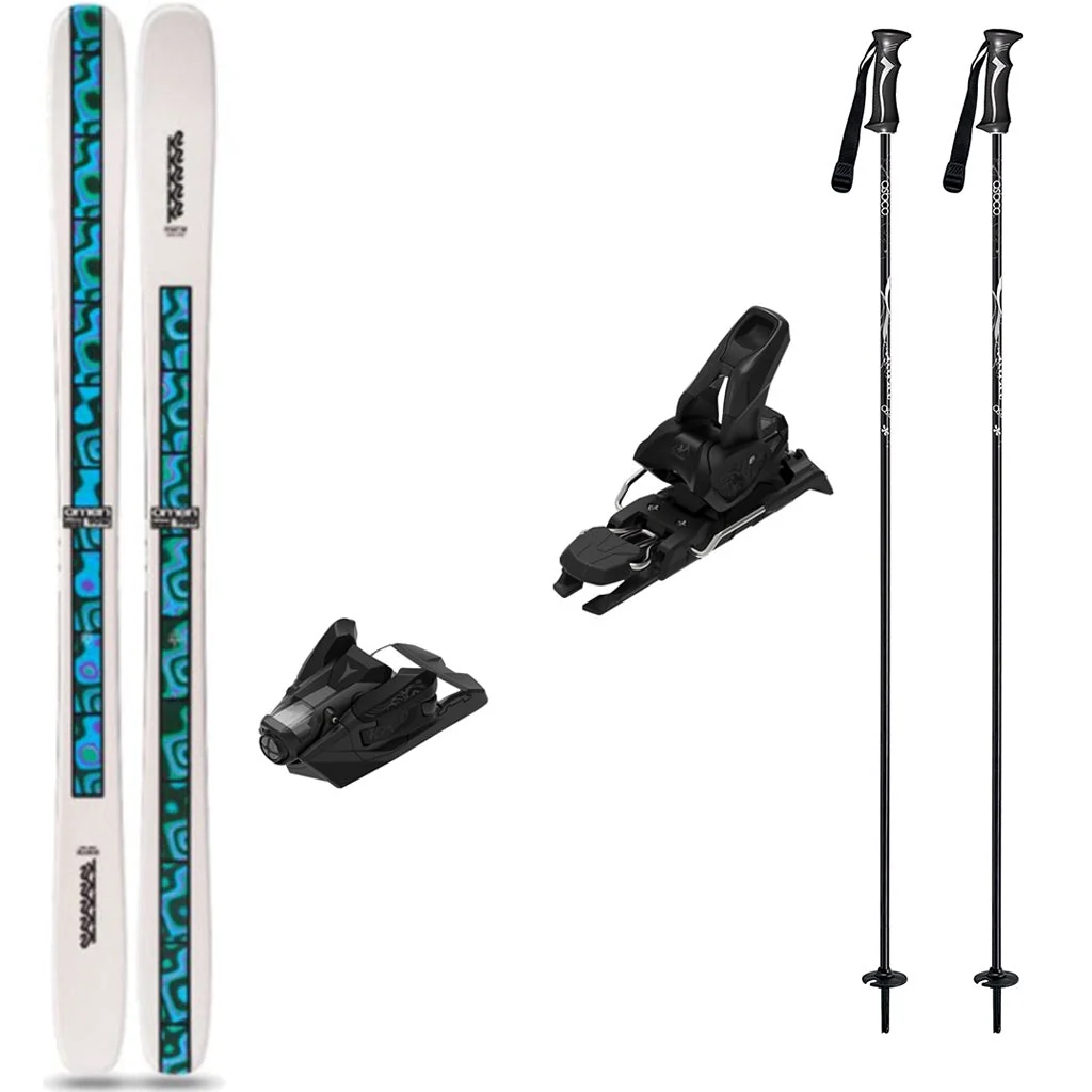 K2 Omen 90 W Womens Skis 2027 with Strive 12 Bindings Ski Package