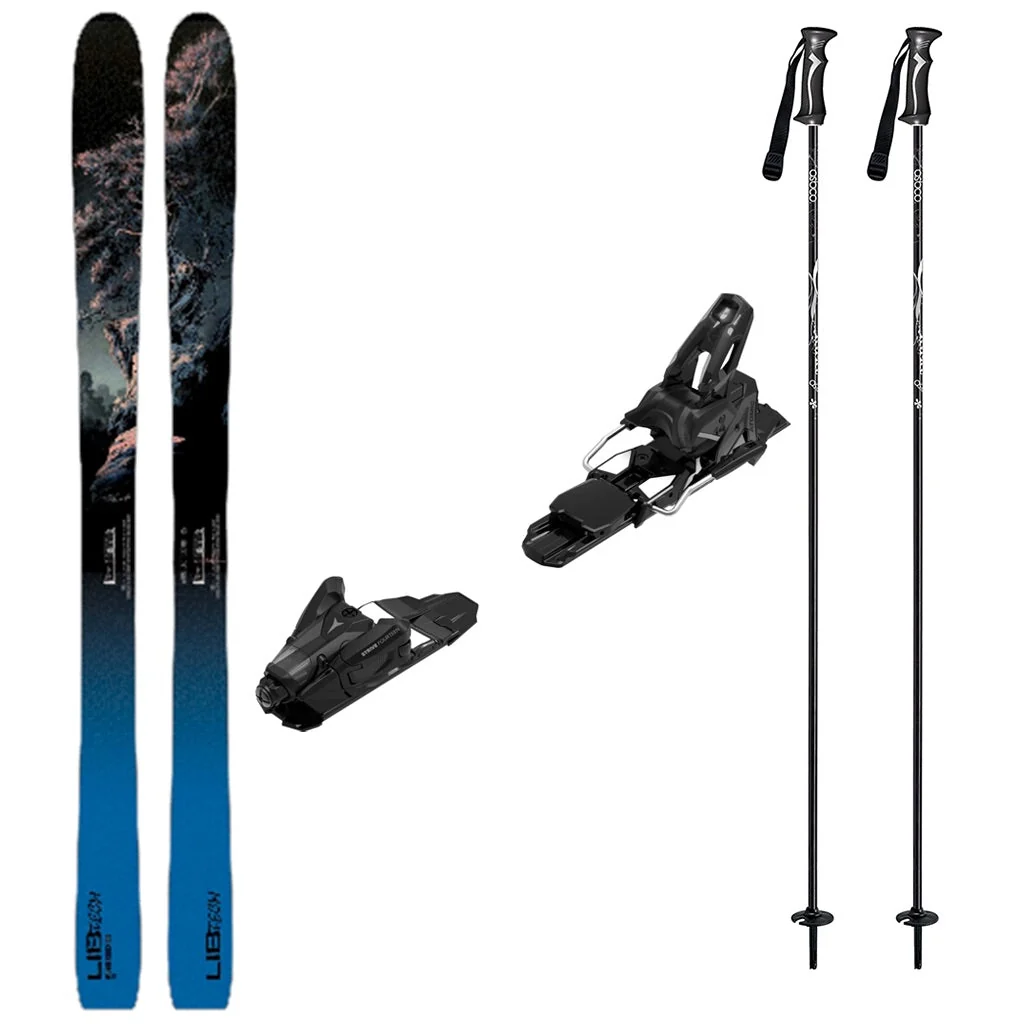 Lib Tech Wunderstick 100 Mens Skis 2027 with Strive 14 Bindings Ski Package