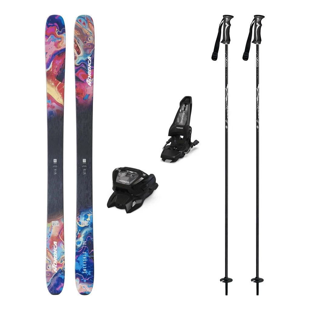 Nordica Unleashed 106 Mens Skis 2027 with Griffon 13 Bindings Ski Package