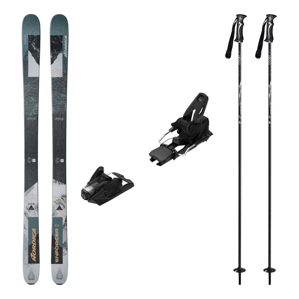 Nordica Enforcer 94 Mens Skis 2027 with Strive 14 Bindings Ski Package