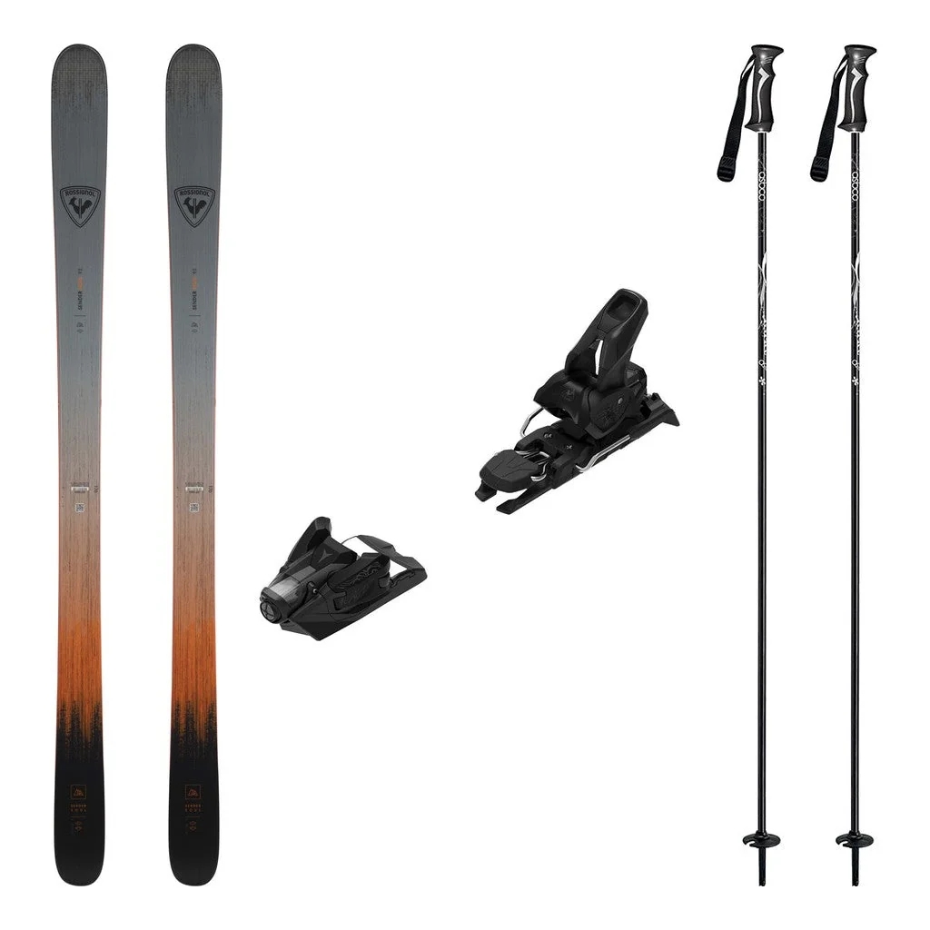 Rossignol Soul 92 Mens Skis 2027 with Strive 12 Bindings Ski Package