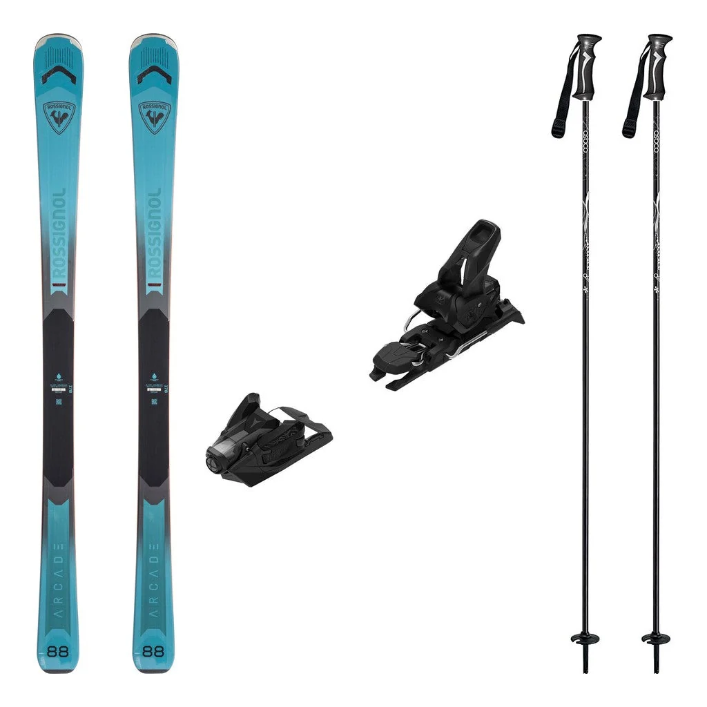 Rossignol Arcade 88 Mens Skis 2027 with Strive 12 Bindings Ski Package