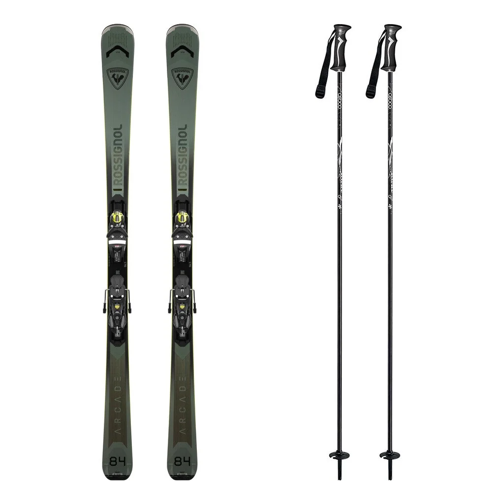 Rossignol Arcade 84 Mens Skis 2027 with Konect SPX 12 System Bindings Ski Package