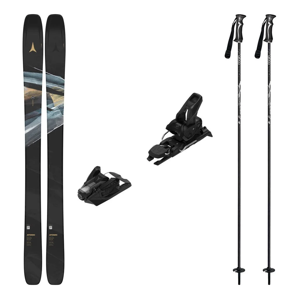 Atomic Maven 94 Cti Womens Skis 2026 with Strive 12 Bindings Ski Package