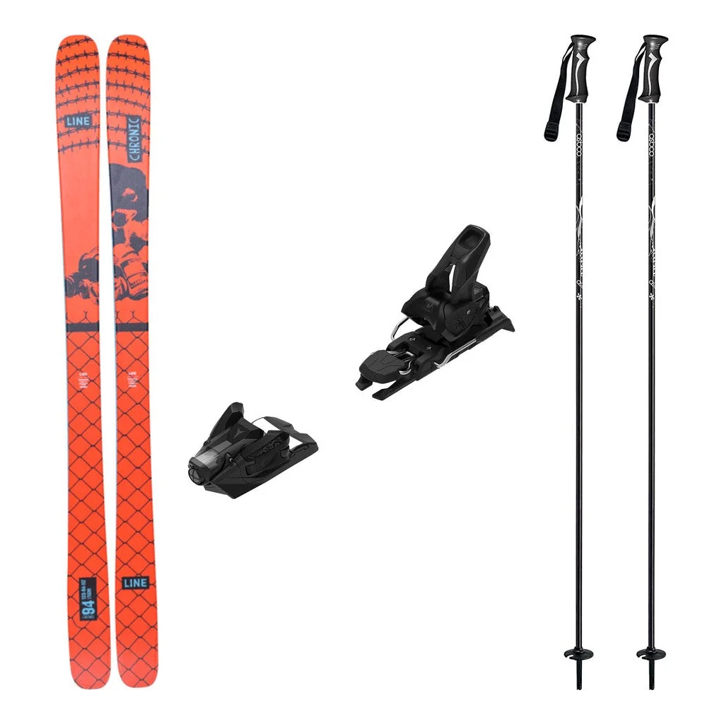 Line Chronic 94 Adult Skis 2026 with Strive 12 Bindings Ski Package