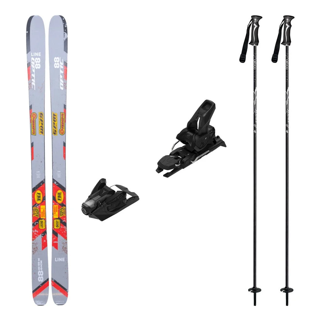 Line Optic 88 Adult Skis 2026 with Strive 12 Bindings Ski Package