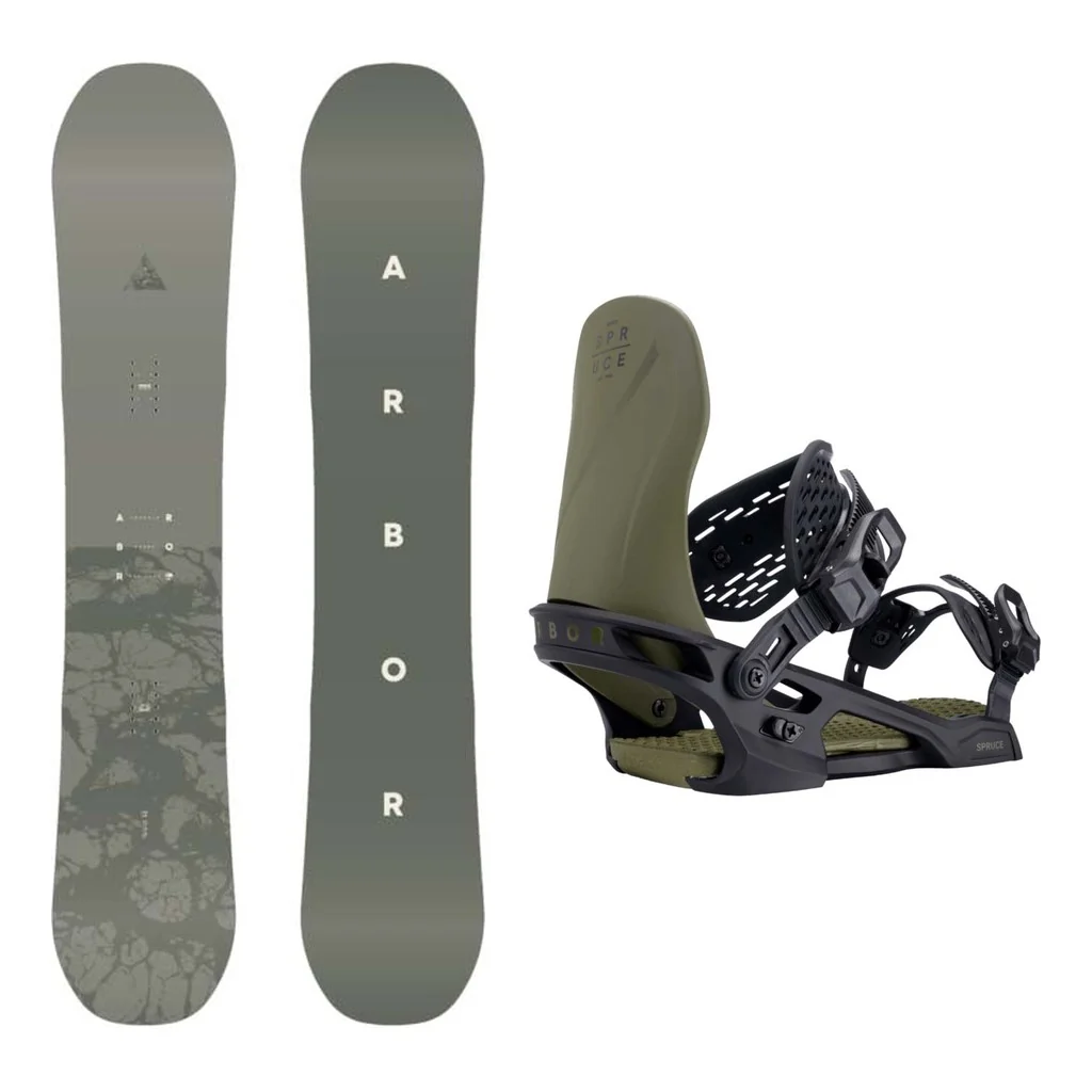 Arbor Formula Decon Mens Snowboard 2027 with Spruce Bindings Snowboard Package