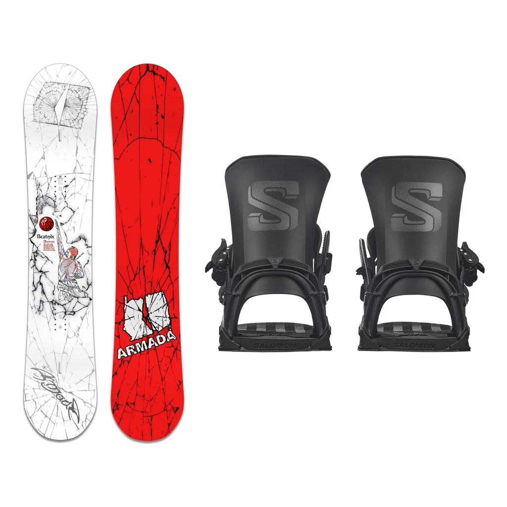 Armada Beatnik Mens Snowboard 2027 with District Bindings Snowboard Package