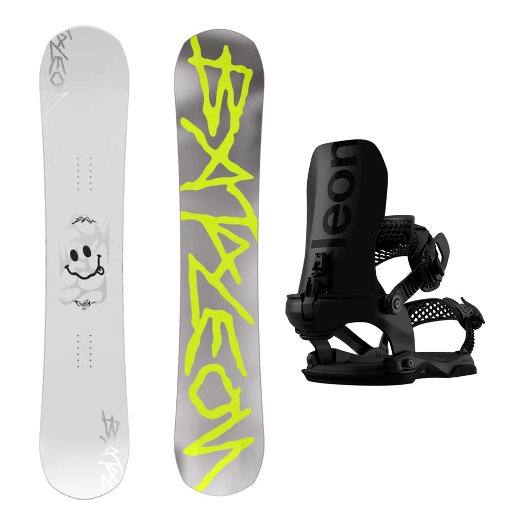Bataleon Evil Twin Mens Snowboard 2027 with Blaster AW FASE Bindings Snowboard Package