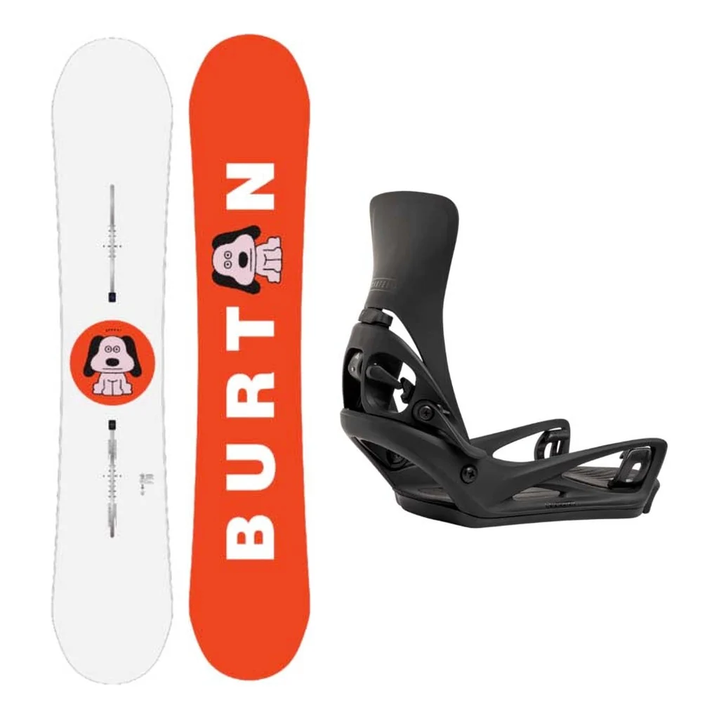 Burton Process Flying V Mens Snowboard with Step On Cartel X Bindings Snowboard Package