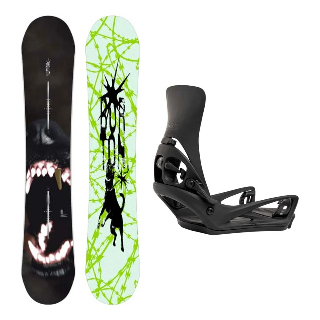 Burton Process Mens Snowboard with Step On Cartel X Bindings Snowboard Package