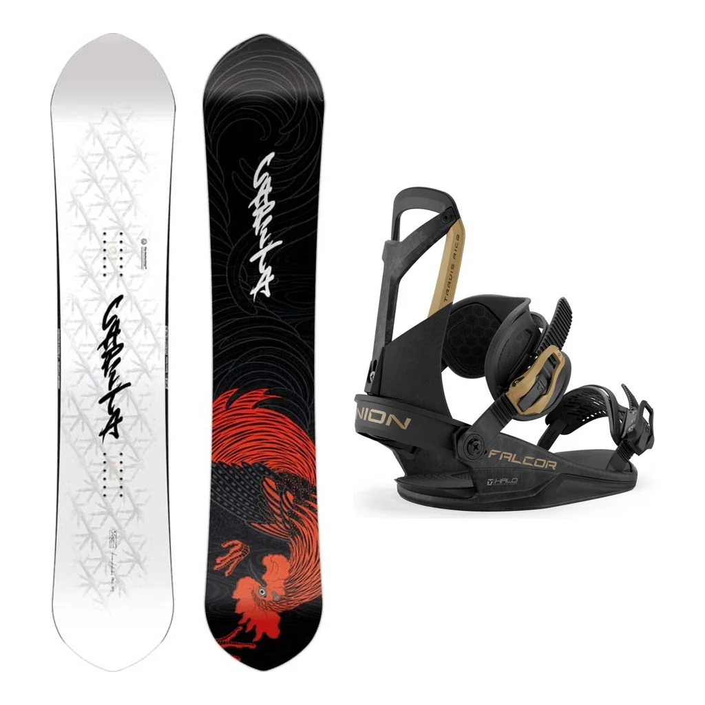 Capita Kazu Kokubo Pro Mens Snowboard 2027 with Falcor Bindings Snowboard Package