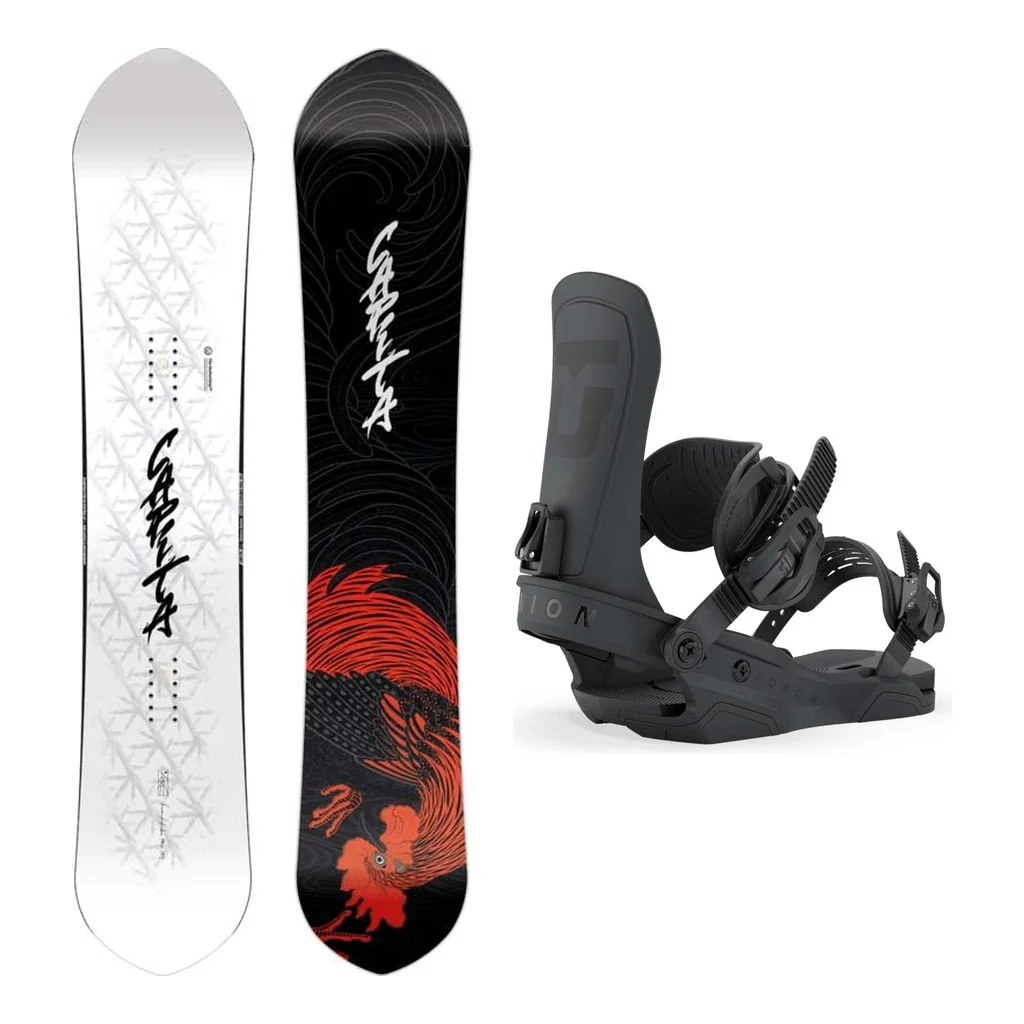 Capita Kazu Kokubo Pro Mens Snowboard 2027 with Force Team Bindings Snowboard Package