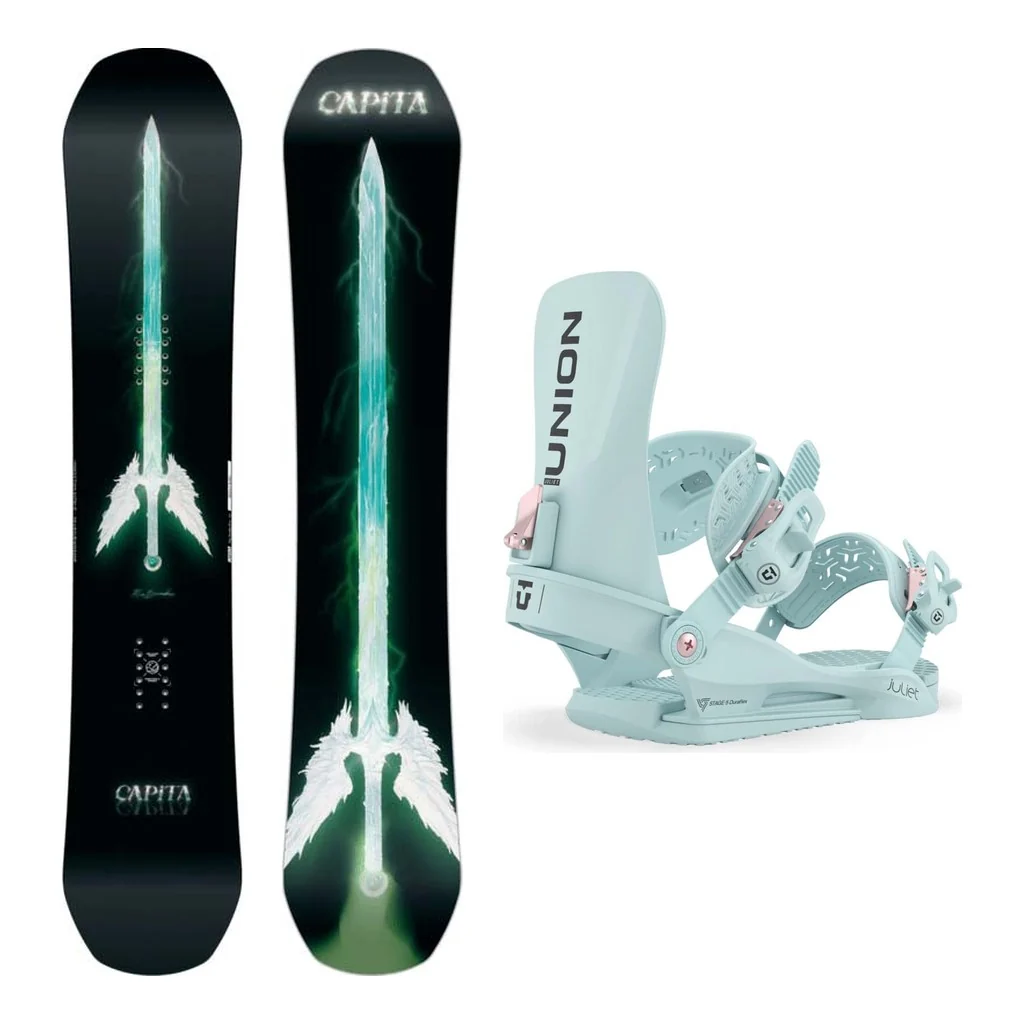 Capita Mia Brookes Pro Womens Snowboard 2027 with Juliet Bindings Snowboard Package