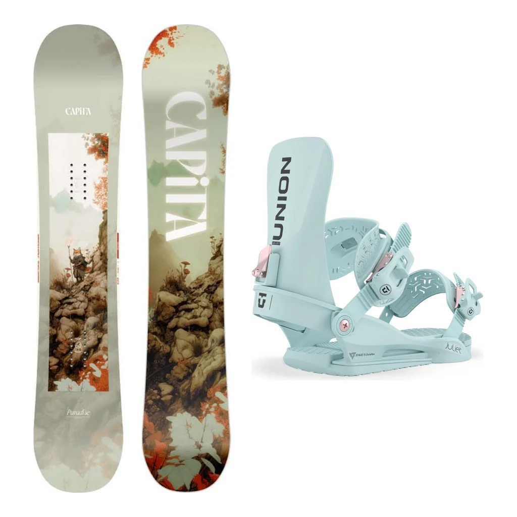 Capita Paradise Womens Snowboard 2027 with Juliet Bindings Snowboard Package