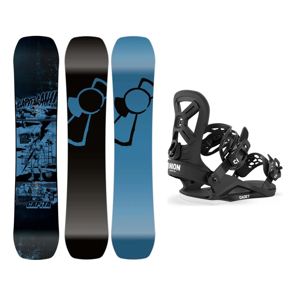 Capita Youth Brigade Kids Snowboard 2027 with Cadet Bindings Snowboard Package