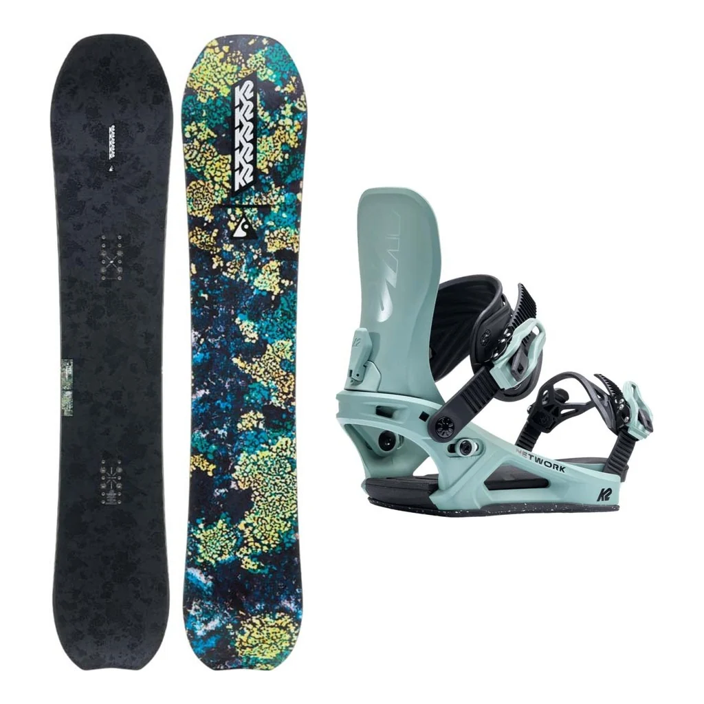 K2 Passport Adult Snowboard 2027 with Network Bindings Snowboard Package