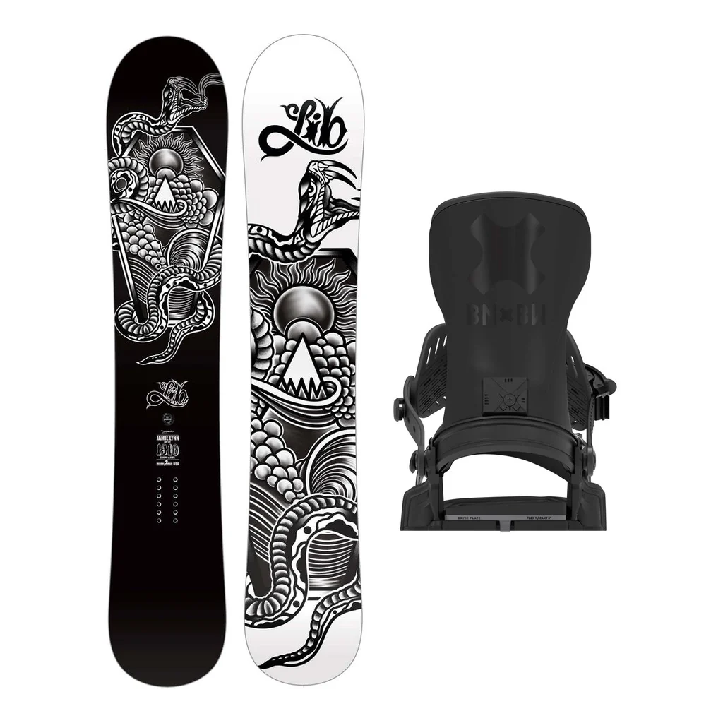 Lib Tech Jamie Lynn Mens Snowboard 2027 with Bent Metal Transfer Pro Bindings Snowboard Package