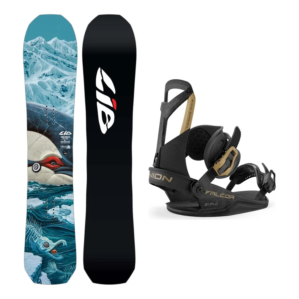 Lib Tech Orca II Mens Snowboard 2027 with Falcor Bindings Snowboard Package