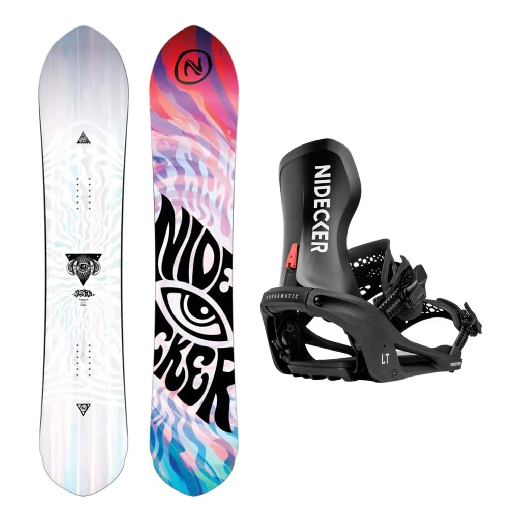Nidecker Alpha Mens Snowboard 2027 with LT Supermatic Bindings Snowboard Package