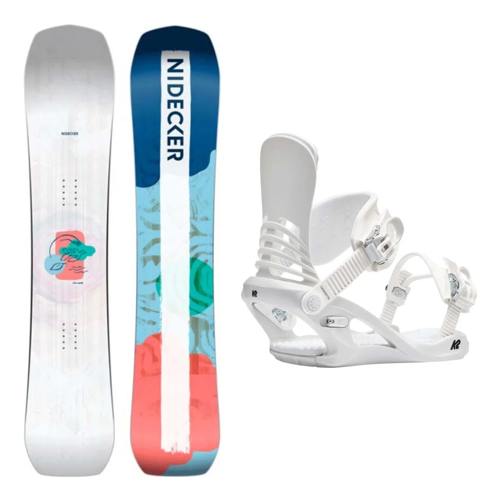 Nidecker Venus Womens Snowboard 2027 with Cassette Bindings Snowboard Package
