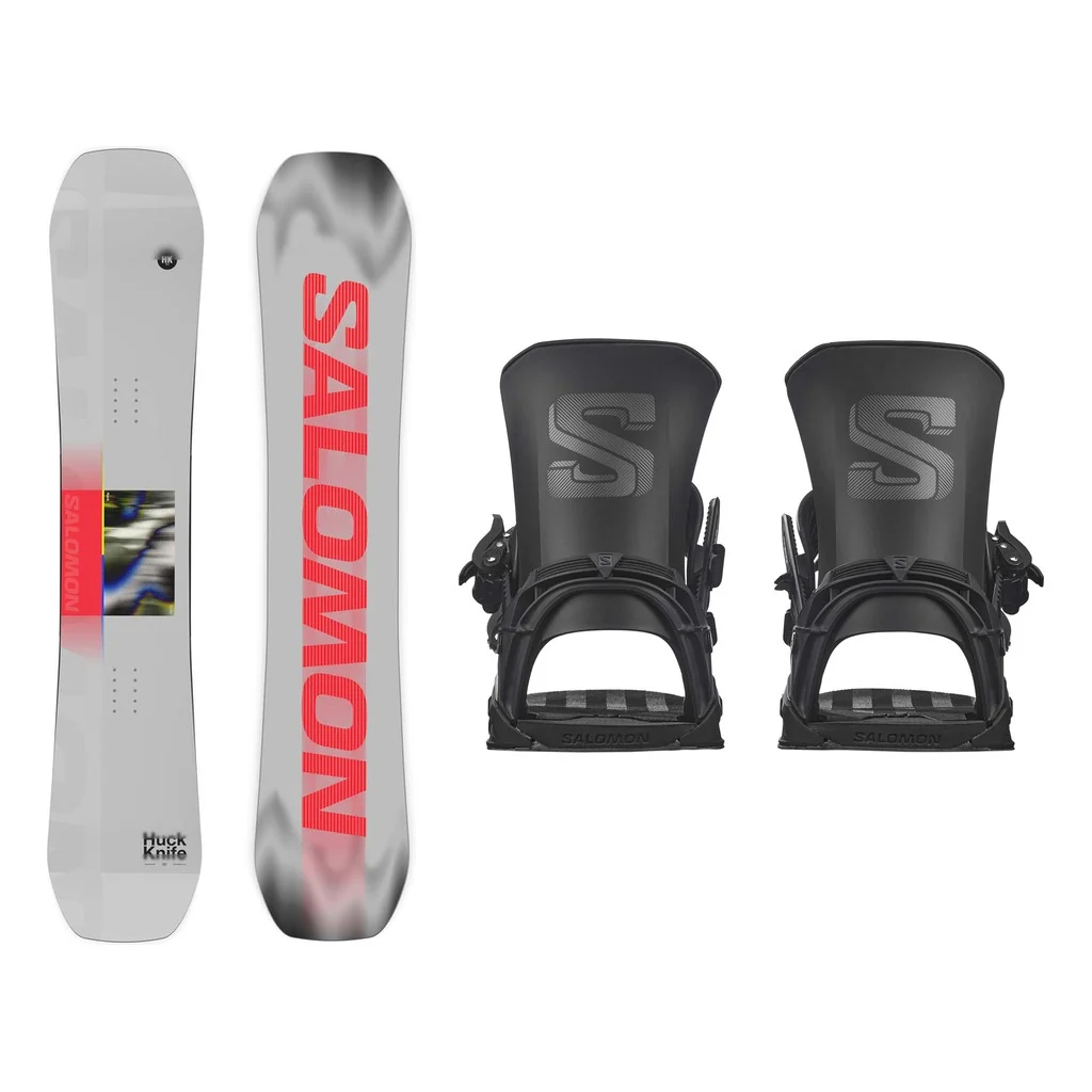 Salomon Huck Knife Mens Snowboard 2027 with District Bindings Snowboard Package