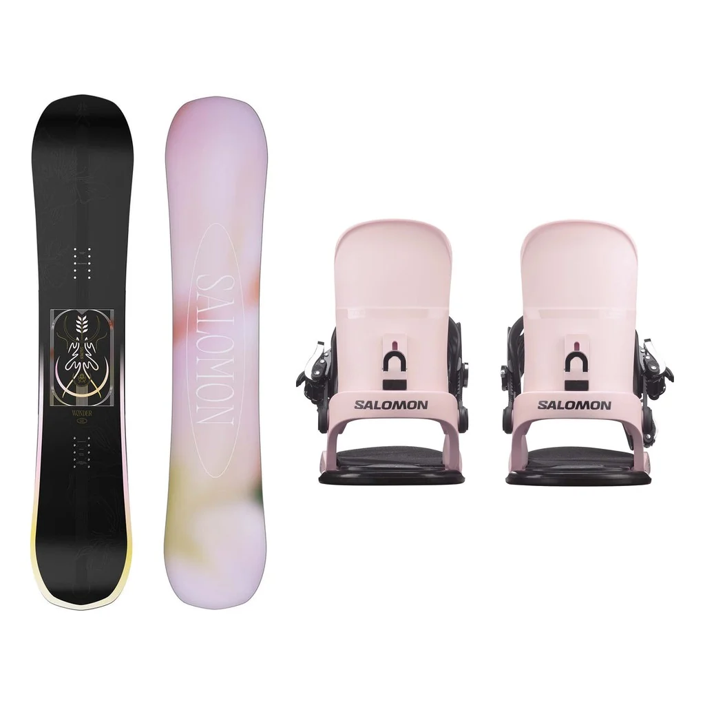 Salomon Wonder Womens Snowboard 2027 with EDB Bindings Snowboard Package