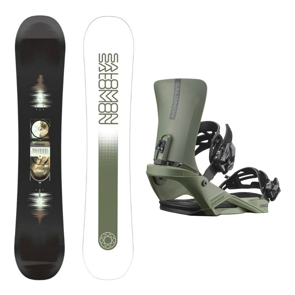 Salomon Pulse Snowboard Mens 2026 with Rhythm Bindings Snowboard Package