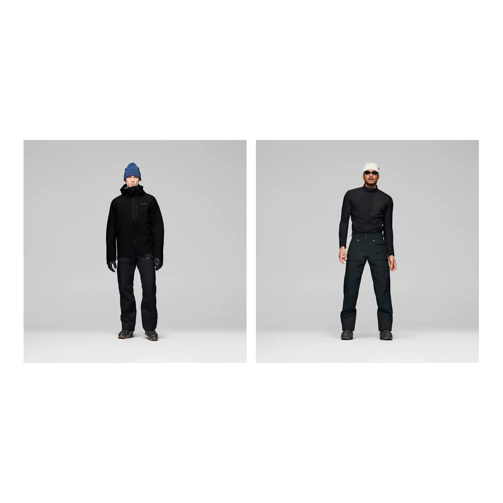 Norrona Lofoten Gore-Tex Jacket Mens 2027 with Lofoten Pants Package (Caviar Black)